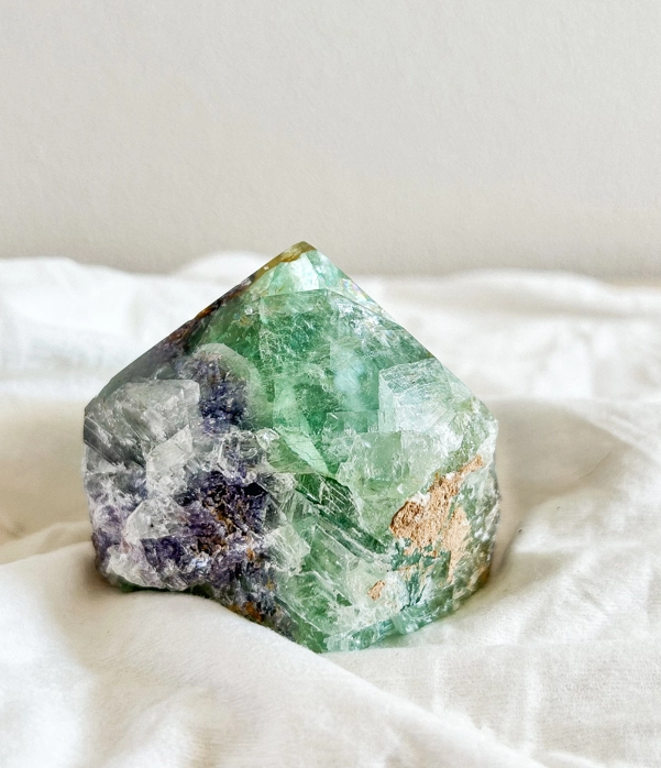 punta grezza in Fluorite Arcobaleno